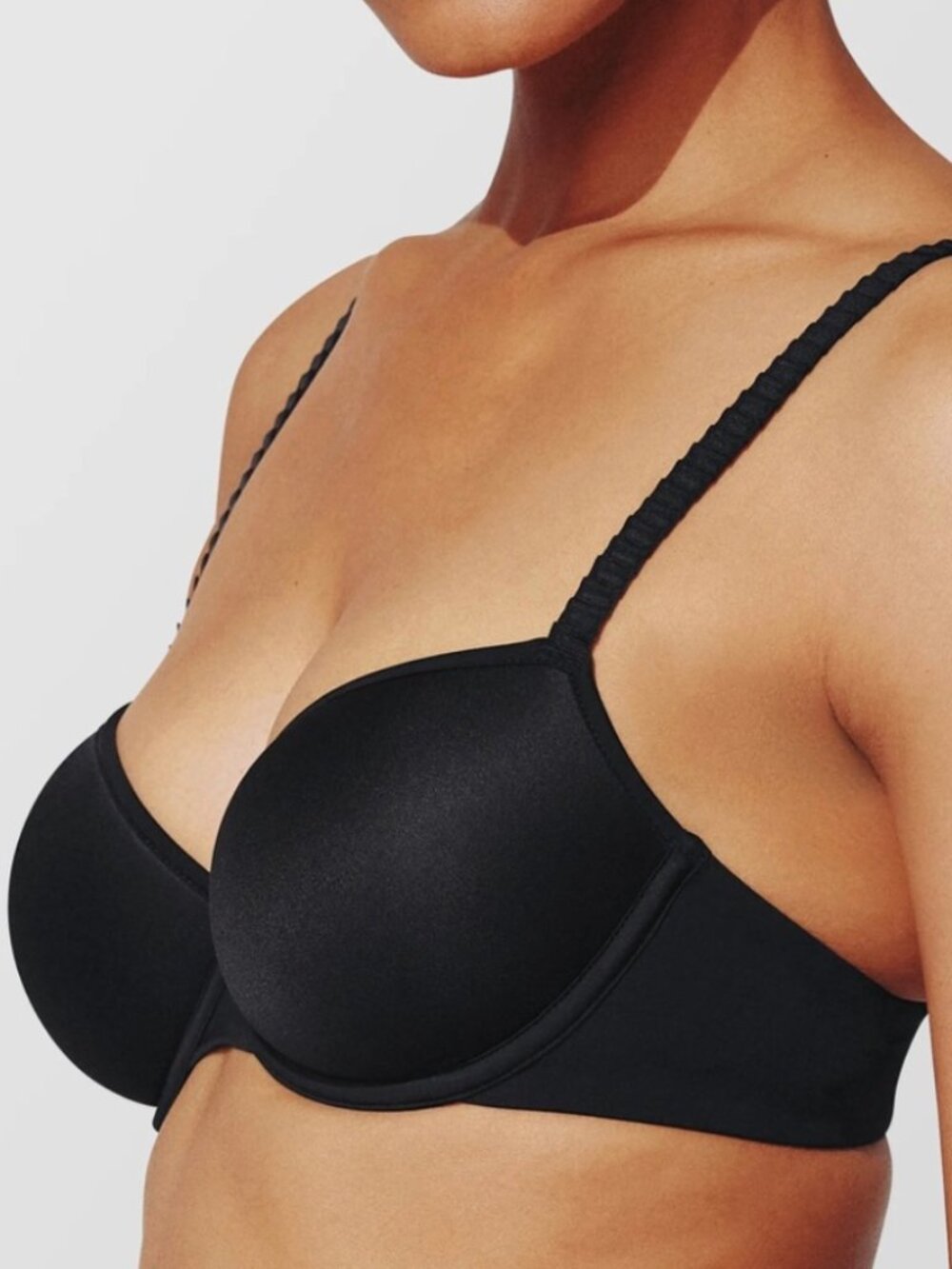 THIRDLOVE 24/7® Classic T-Shirt Bra in Black Size 38G Minimalist